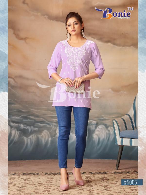 Bonie Daisy Vol 5 Lucknowi Designed Rayon Short Tops Collection